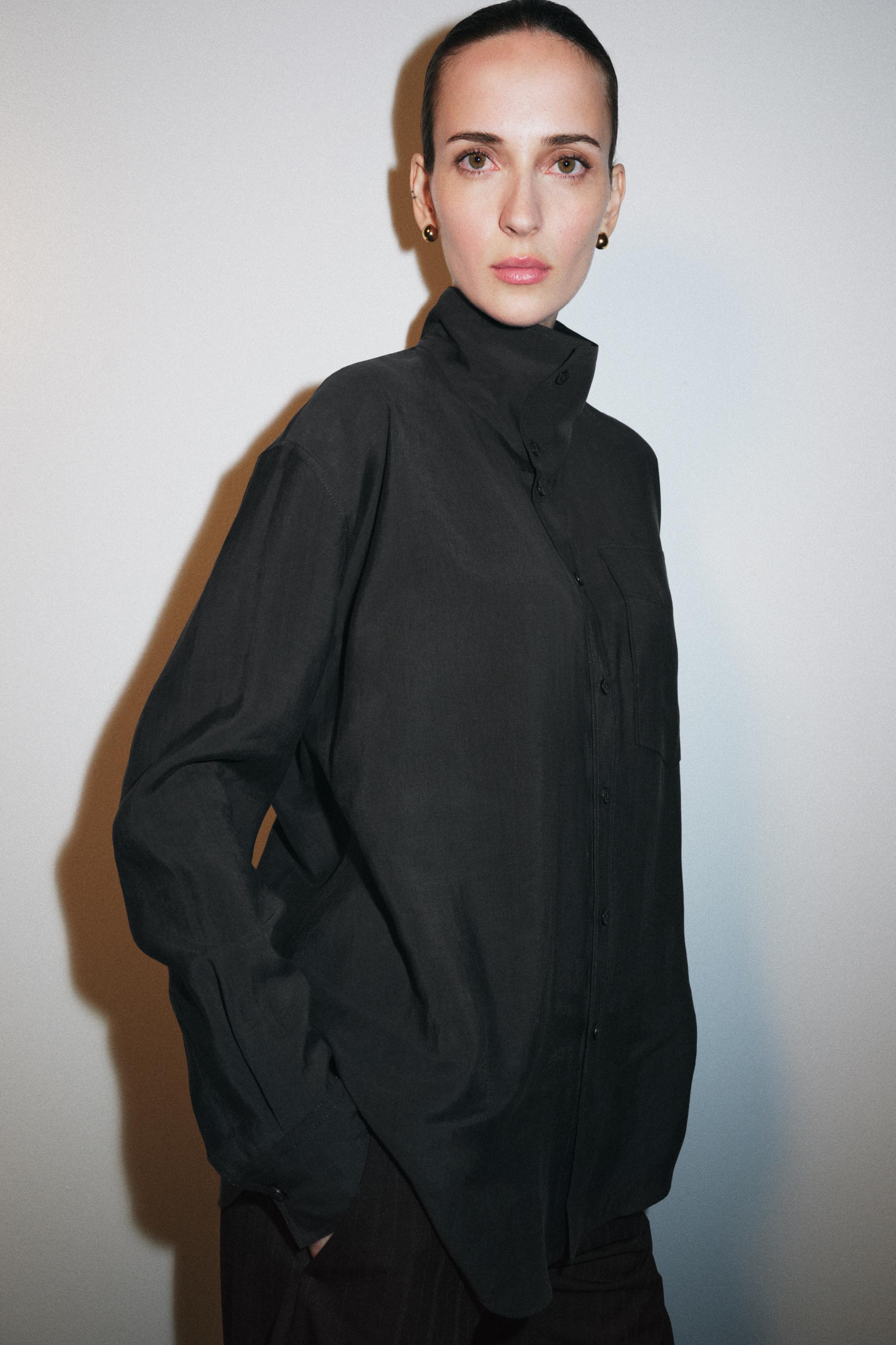 ZW COLLECTION OVERSIZED FLOWY SHIRT